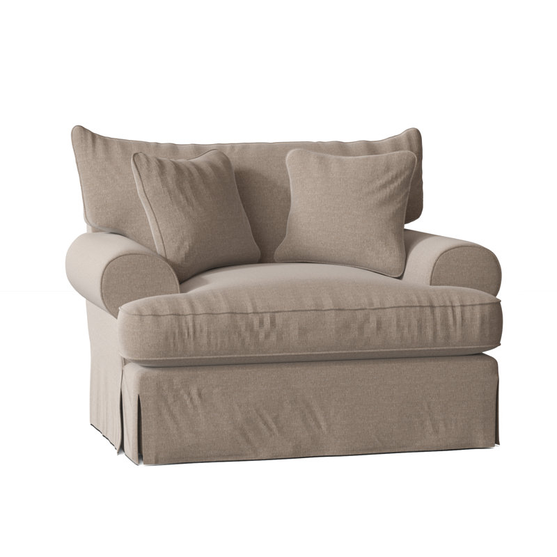 Chalkline Upholstered Armchair, Index 41 Taupe Performance Twill, Yes