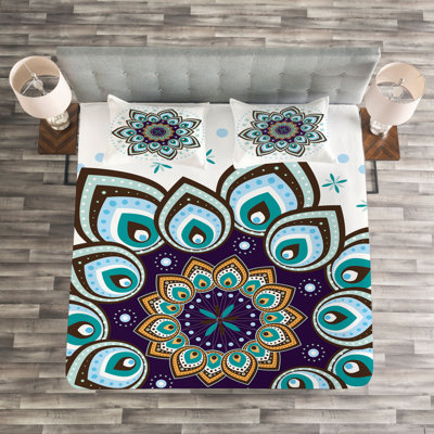 Giana Multicolor Microfibre Bedspread