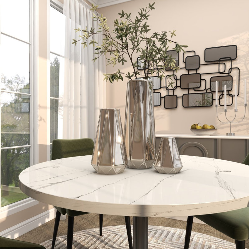 Ensemble de vases en céramique, argent