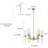Arnita 6-Light Classic/Traditional Bubble Glass Shade Dining Room Chandelier ETL Certified