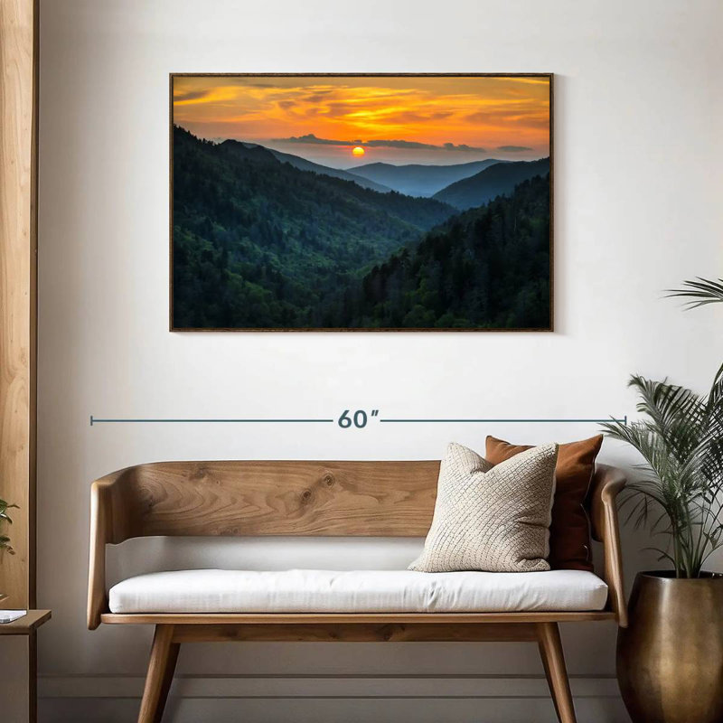 Parc national des Smoky Mountains, Cadre flottant noyer, 43 po x 29 po