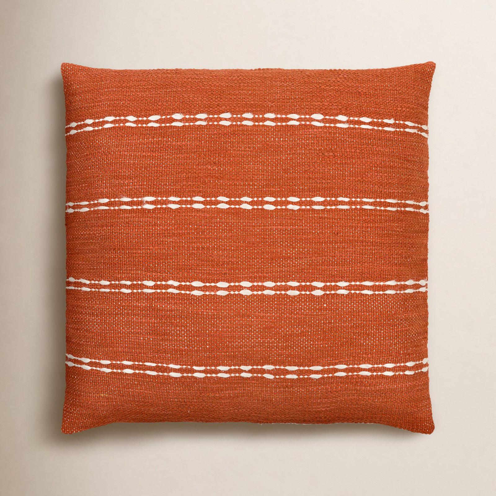 Carino Striped Cotton Lumbar Throw Pillow, Polyester/Polyfill