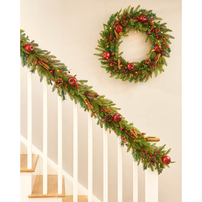 70cm Lighted Faux GARLAND with Lights