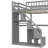 Wooden Loft Bed With Drawers, Desk And Light Strip For Teens Adults-495521753-495521752