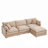 3-Seater Comfy Cloud Couches With Movable Ottoman-123053928