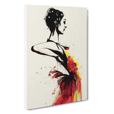 Artistic Woman Art - Wrapped Canvas Print