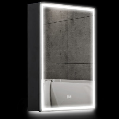 Framed Mirrored Bathroom Cabinets Adjustable Shelves