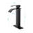 High - Quality Stainless Steel Matte Black Waterfall Spout Single Handle Bathroom Faucet, Pop Up Drain For Non Overflow Sinks, Stable Flow, Simple Installation-121675821