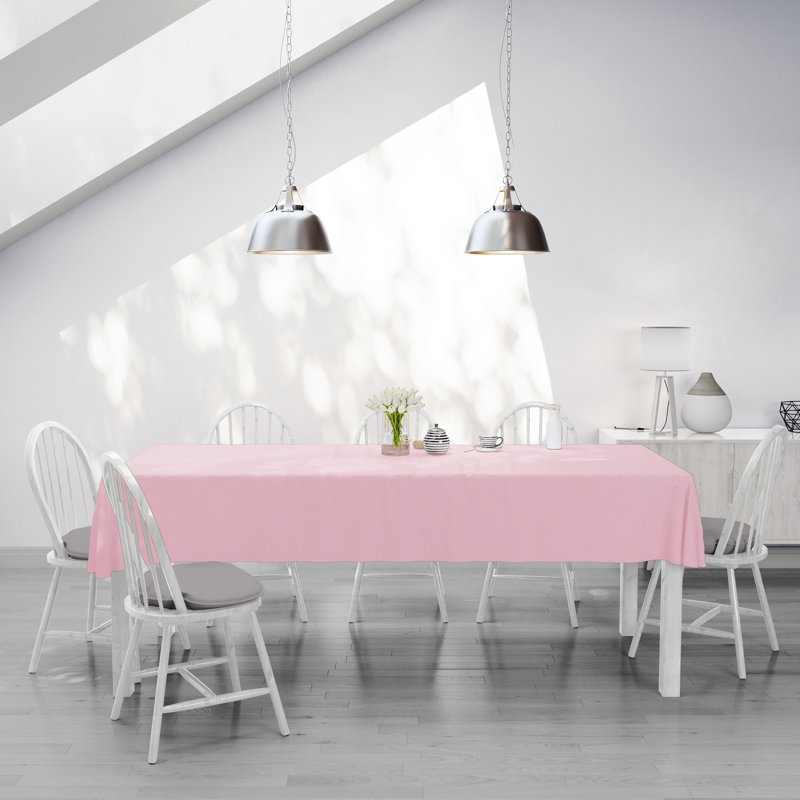 Nappe ronde en polyester Vallejos, 60 po, carré, Rose