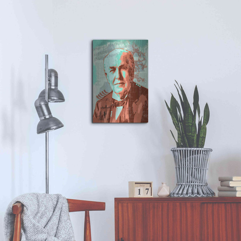 Edison' by Dean Russo, Metal Wall Art, 24" H x 16" W
