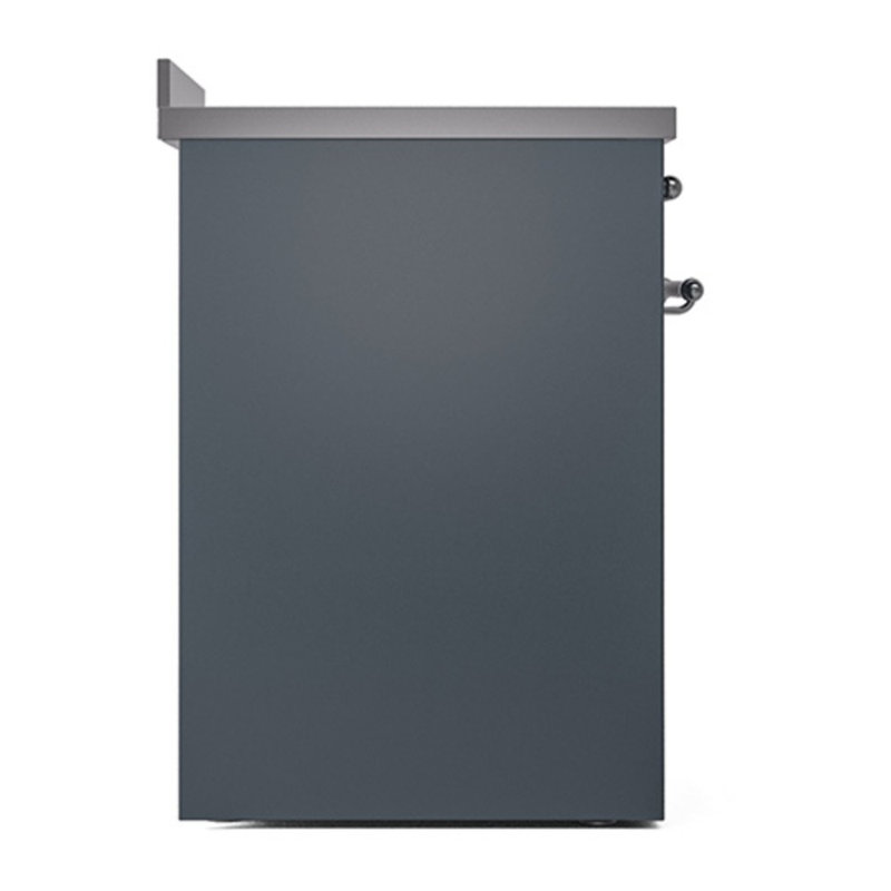 ILVE Nostalgie II 30 in Induction Range, Blue Gray/Chrome