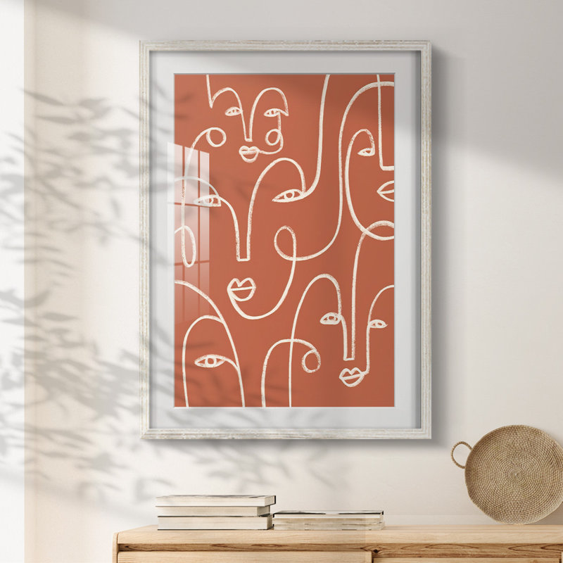 Radical Mix II - Toile tendue avec châssis, H 28,5 po x l 20,5 po, Blanc