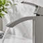 Robinet de salle de bain en nickel brossé, robinet pour lavabo de salle de bain, robinet de salle de bain monotrou moderne
