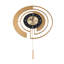 18Inch Modern Decorative Non-Ticking Wall Clock with Pendulum