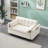 Modern 55" 3-in-1 couch folding sofa bed with two lumbar pillows for living room and office-1348833214
