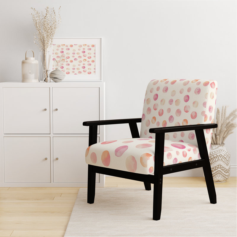 Chaise rembourrée French Country, Accoudoirs carrés noirs