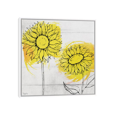 Two Sunflowers by Gigi Louise - Painting on Canvas