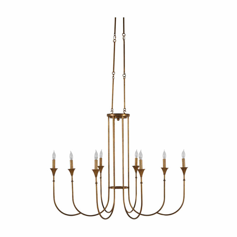 Lustre style chandelier à 8 lumières Kathleen