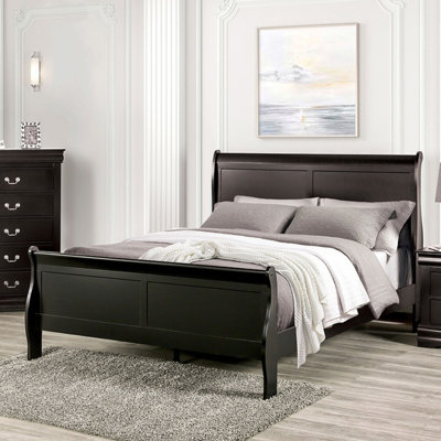 Bed Bed Furniture 1pc Louis Phillipe