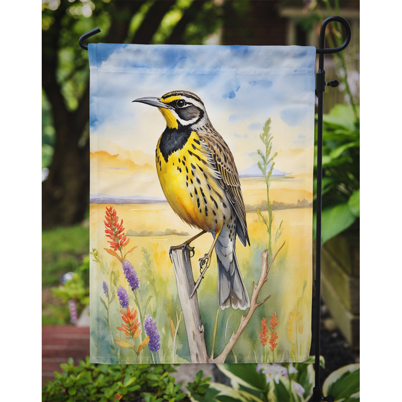 Drapeau de jardin, Kansas Meadowlark occidental