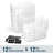 12 PACK Multi-Use Clear Plastic Storage Bins for Organizing