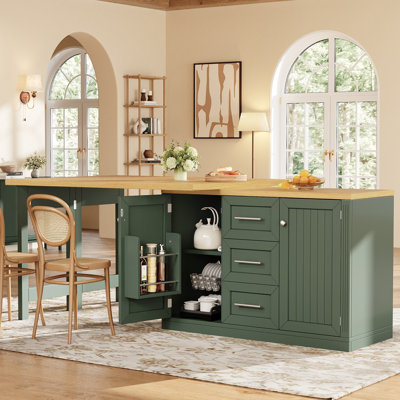 120 cm W Kitchen Island with Top