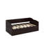 Lit de jour simple avec lit gigogne et tiroirs de rangement-126863384