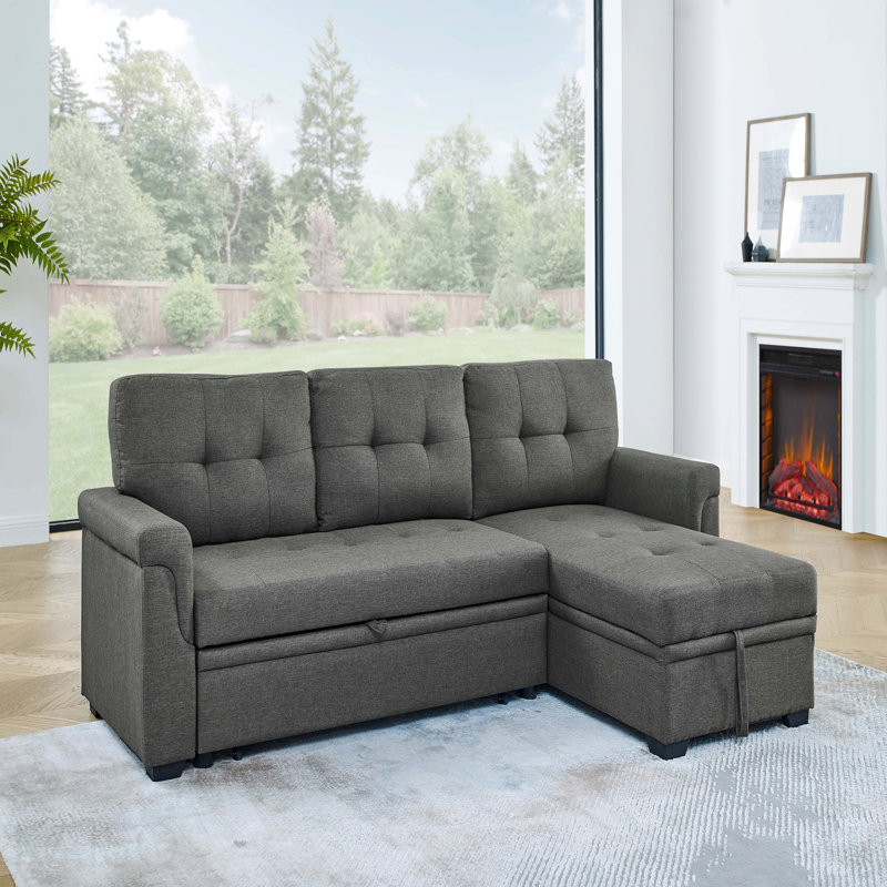 Upholstered Pull-Out Sofa Bed