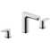 No.1 Widespread 2 Handle 5-1/8 Tall Bathroom Sink Faucet (with drain assembly) - Chrome