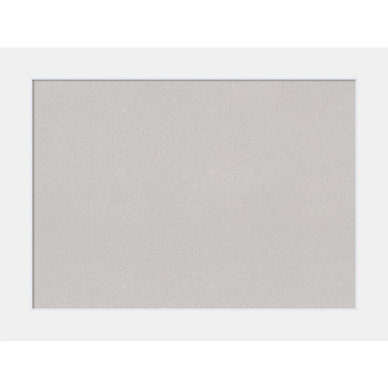 Corvino White Wood Framed Magnetic Board 36" x 28"