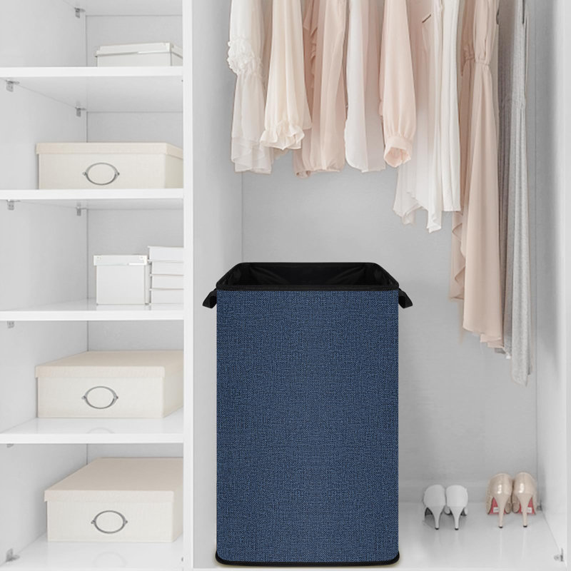 Grand panier à linge, grand panier à linge avec poignées robustes, paniers à linge, panier à linge rectangulaire sale pour chambre à coucher, panier à linge très grand pour les vêtements, 80 L