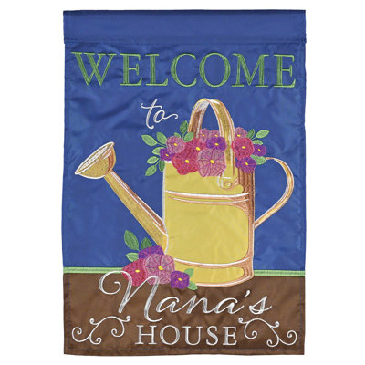 Flag Welcome To Nanas House 13x18