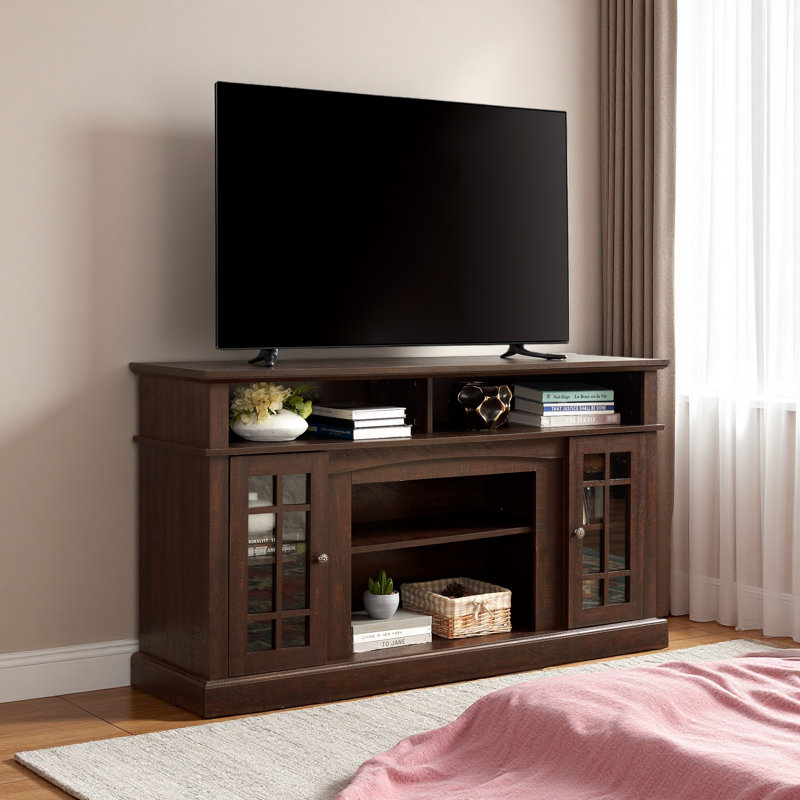 Meuble télé classique pour téléviseur de 65 po ou moins avec espace de rangement ouvert et fermé Classic Classic