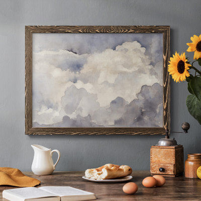 «Clouds in Neutral I», reproduction d'un seul cadre photo sur toile