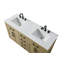 Meuble-lavabo double 60 po Ahner-2068009238