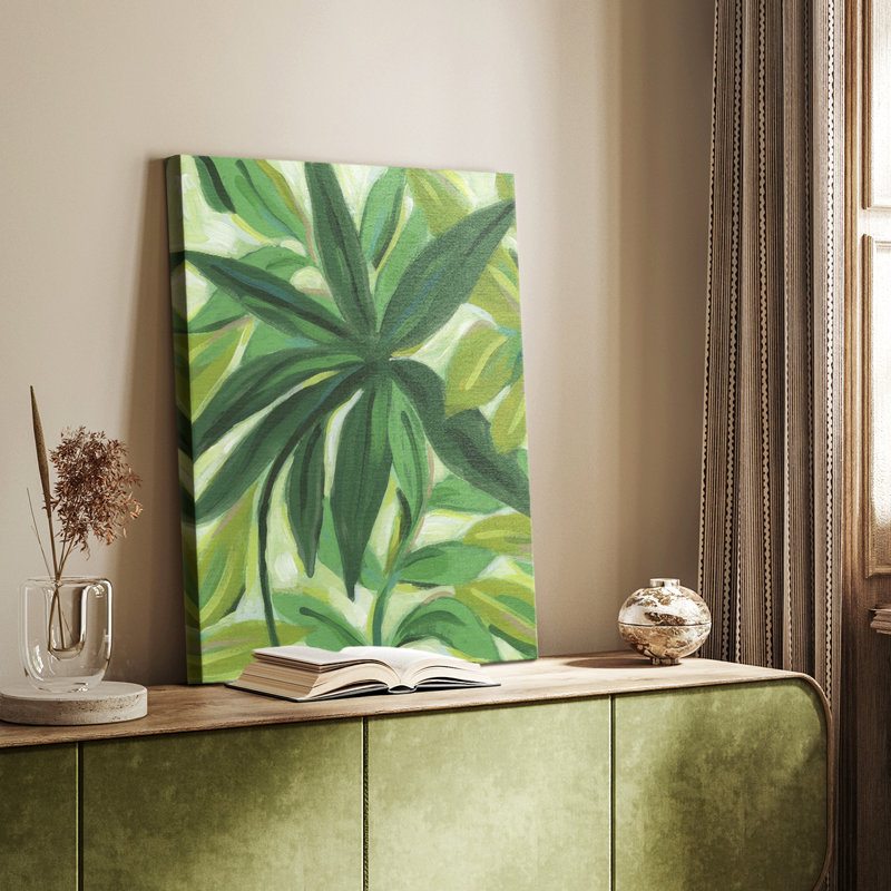 Tropical Island Leaves II - galerie sur mesure, H 48 po x l 32 po