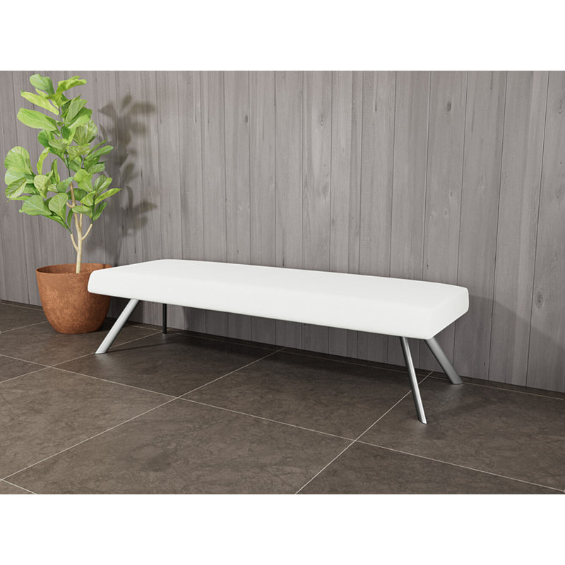 Banc de réception Willow, Argent argent, Open House Shadow - Tissu uni