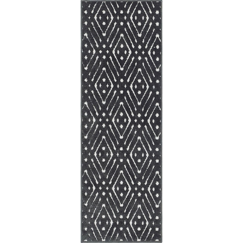 Indoor/Outdoor Haddad Area Rug Storm Colour, Runner 2' x 6'