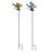 Weather Resistant Glass Insects Garden Stake