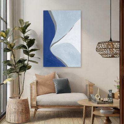 Art abstrait bleu abstrait et abstrait III