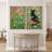 Gustav Klimt Black Cat in Wildflower Field Floral Mid Century Modern Boho Wall Art Living Room-102833229-102833231