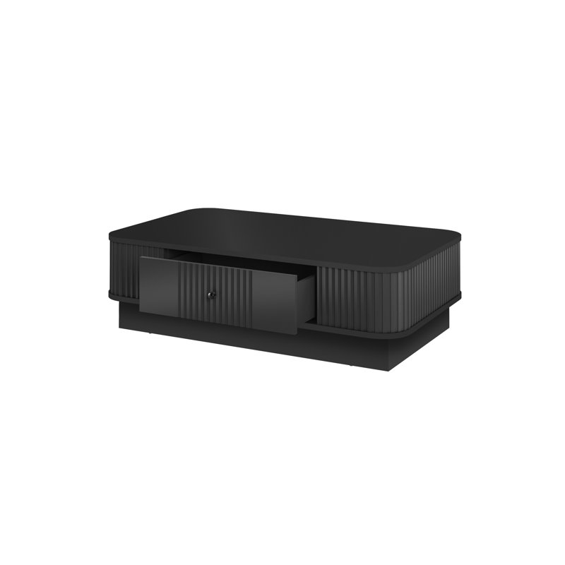 Vesper Coffee Table with Storage, Black