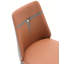 Chaise de salle à manger moderne et simple en cuir et métal