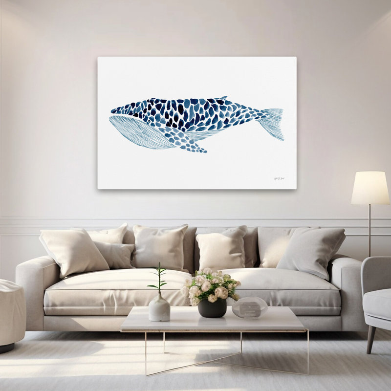 Baleine à bosse nautique et côtière, H 60 po x l 40 po