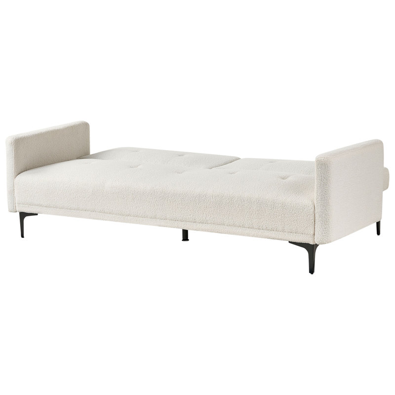 Daynna Full / Double 192cm Upholstered Convertible Sofa, White