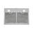 Streamline 30 In. T-1387-1-DT Rapallo Ducted Undermount 165 CFM Range Hood In Brushed Stainless Steel With Mesh Filters, Push Button Control, LED Lights