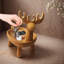 Support de rangement pour clé à cerf à l'entrée, bol de rangement à l'entrée, support de bureau, boîte de rangement, support à bijoux de décoration créative dans le salon, support à bijoux