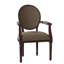 Helena Upholstered King Louis Back Arm Chair-692727199-692725092