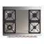 Majestic III Series 36 Inch Dual Fuel Range with 6 Sealed Burners, Griddle, in Glossy Black (Natural Gas, Brass Trim)-996369056-996369082-996369098
