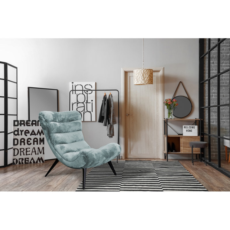 Owlswick Upholstered Swivel Slipper Chair, Mint